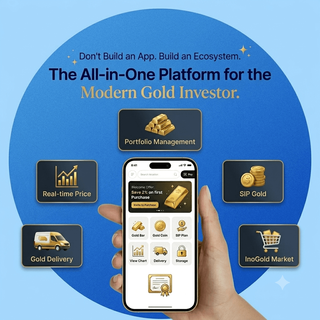 Cinematic presentation of Richman digital gold ecosystem assets