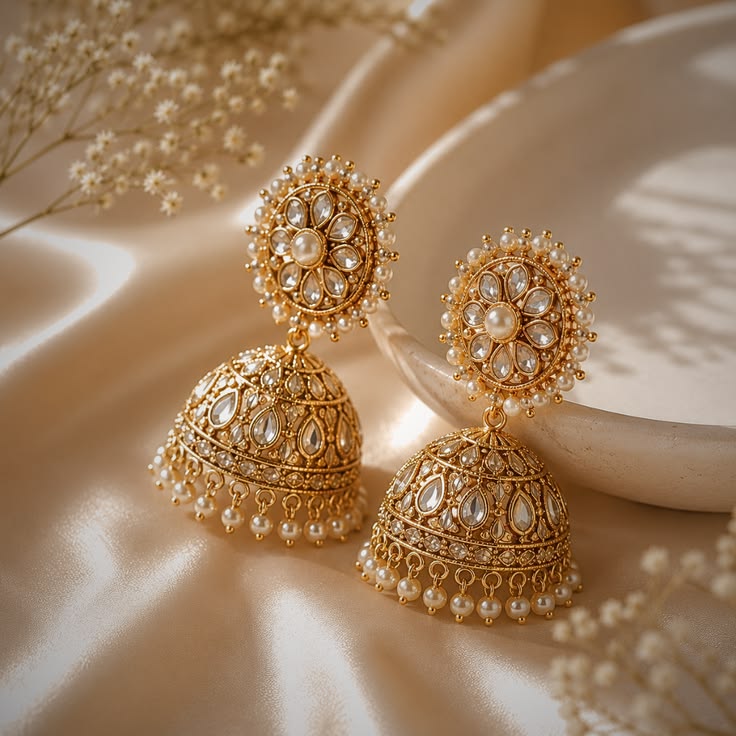22K Royal Jhumka Earrings